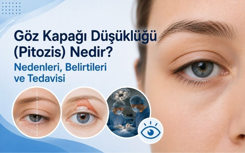 Göz Kapağı Düşüklüğü (Pitozis) Nedir? Nedenleri, Belirtileri ve Tedavisi