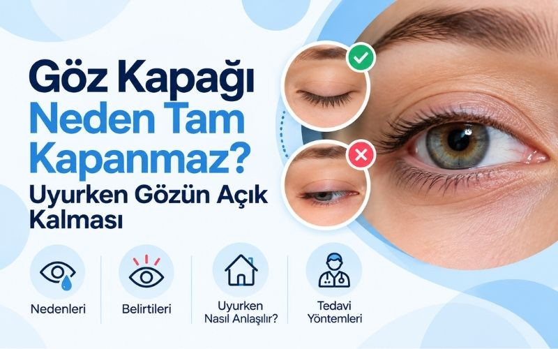 Göz Kapağı Neden Tam Kapanmaz? Uyurken Gözün Açık Kalması