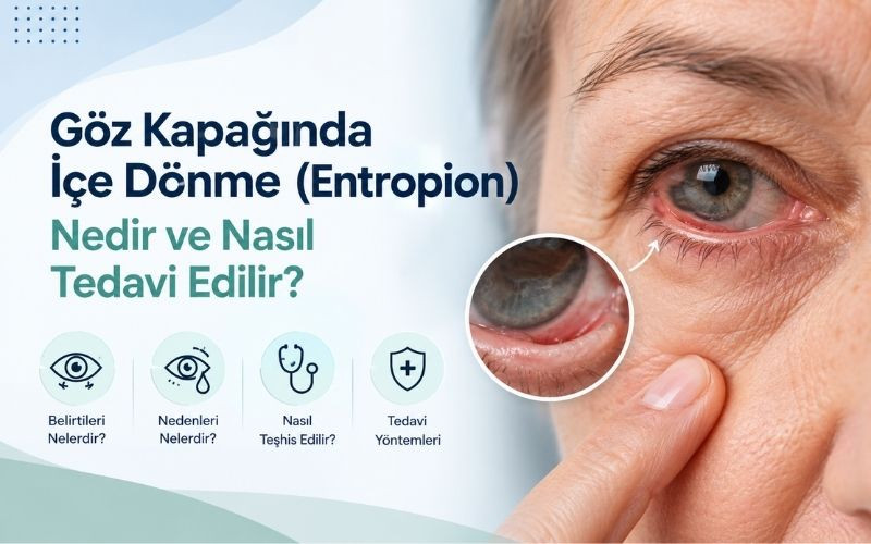 Göz kapağında içe dönme entropion nedir ve nasıl tedavi edilir?