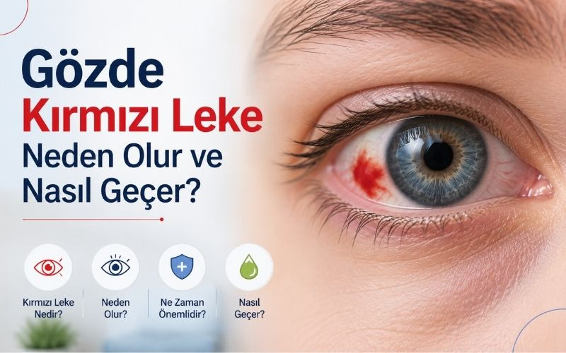 Gözde Kırmızı Leke Neden Olur ve Nasıl Geçer?