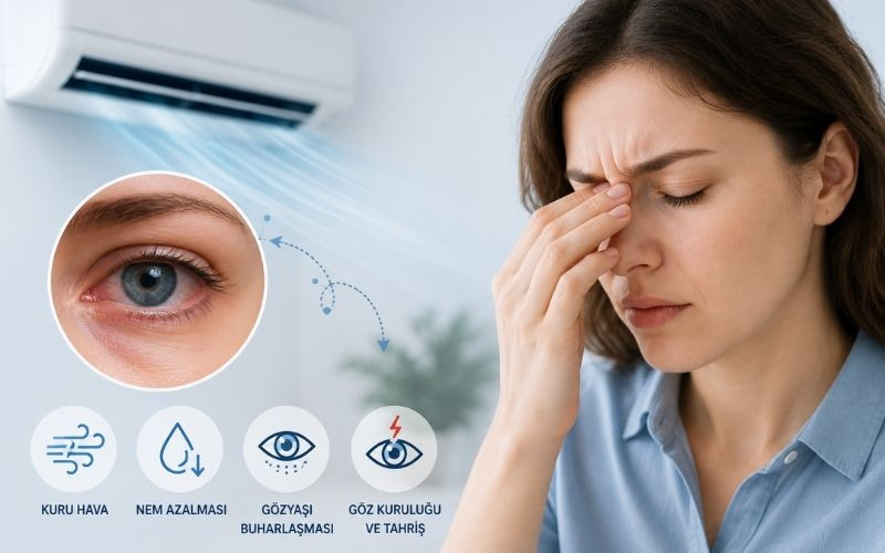 Klima Gözleri Neden Kurutur: Belirtileri ve Çözüm Yolları