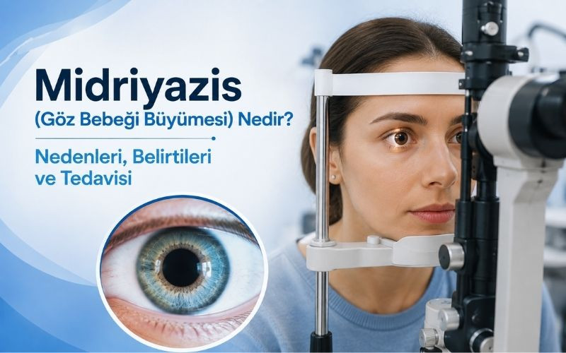 Midriyazis (Göz Bebeği Büyümesi) Nedir? Nedenleri, Belirtileri ve Tedavisi